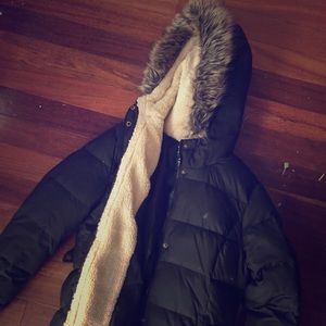 Ralph Lauren women’s petite faux fur coat